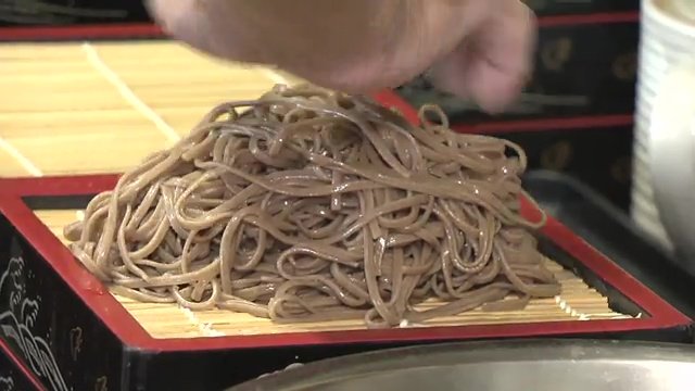 暑い日には冷たい蕎麦が食べたくなる