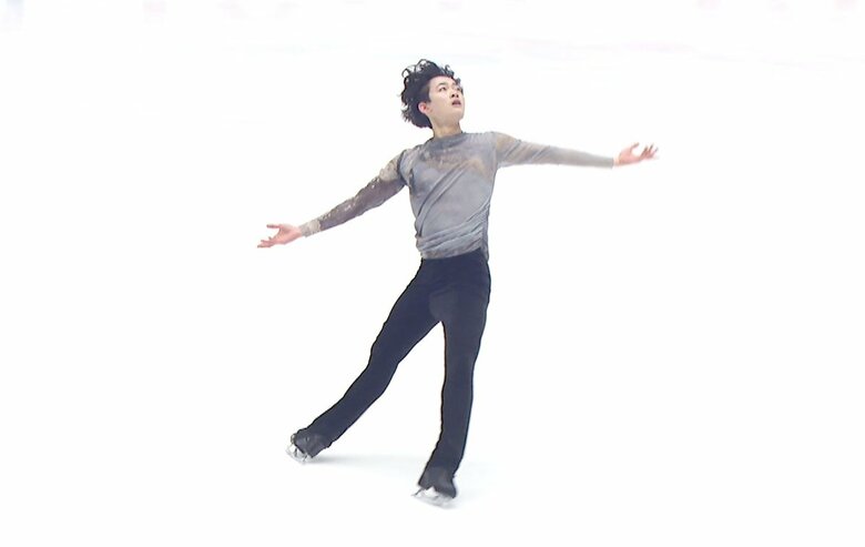 フリーのみで3位と健闘した門脇慧丞（西日本選手権）