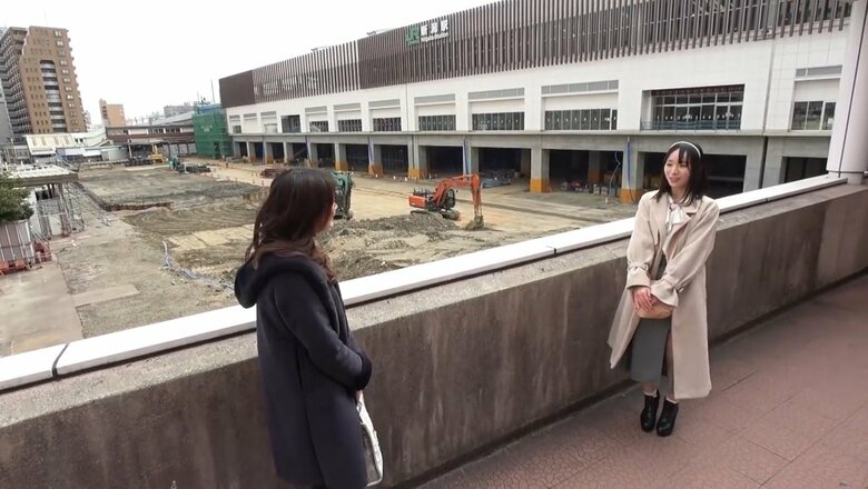 新潟駅の外観（2022年3月時点）