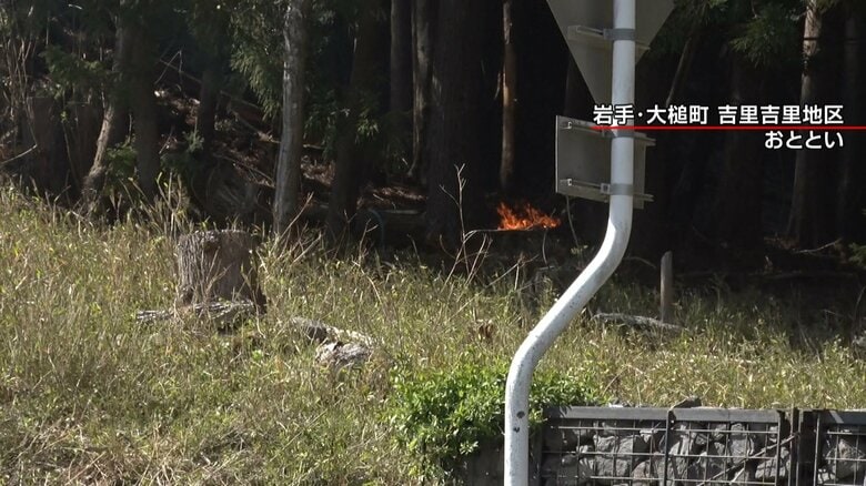 取材班が発見した炎