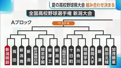 【夏の高校野球】新潟大会の組み合わせ決定　「かつてない混戦の夏に」各ブロックの注目校紹介！7月9日開幕