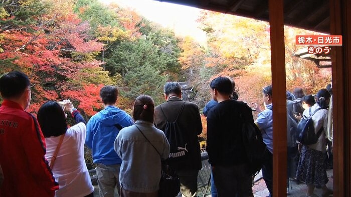 多くの人でにぎわう栃木・日光市 17日