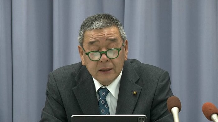 意見陳述を終えて会見を開いた江本浩二 議員(2月27日)