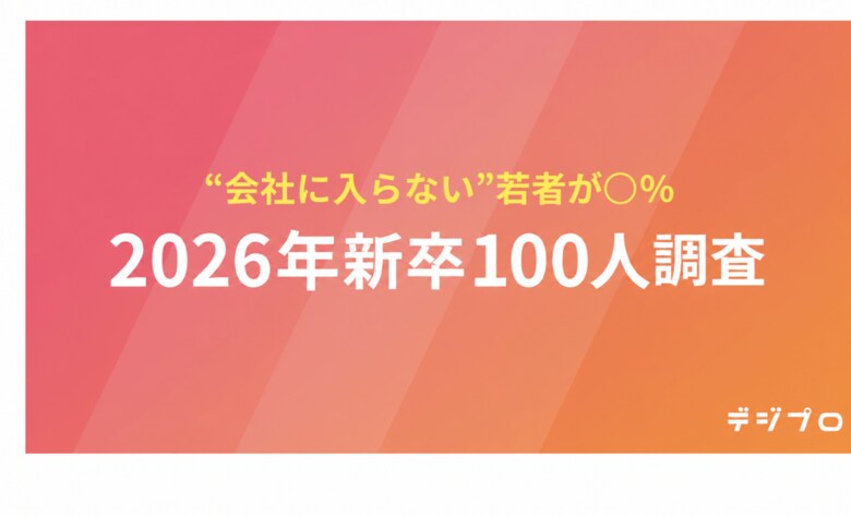 “会社に入らない”若者、約2割　新卒100人に聞いたキャリア観とリスキリング意識調査