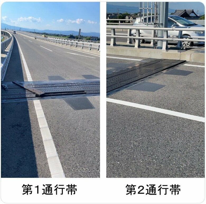 路面に段差が発生　有明海沿岸道路の大野島IC～諸富ICが通行止め　ゴム部品の中の鉄板抜ける　一般道へのう回呼びかけ　福岡・佐賀｜FNNプライムオンライン