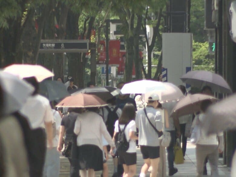 岐阜市では予想最高気温“38度”…7日は東海3県全てに熱中症警戒アラート 名古屋等でも37度と“危険な暑さ”になる見込み｜FNNプライムオンライン