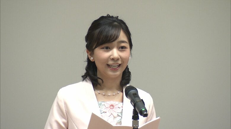 2022年10月　ガールズメッセでおことばを述べられる佳子さま