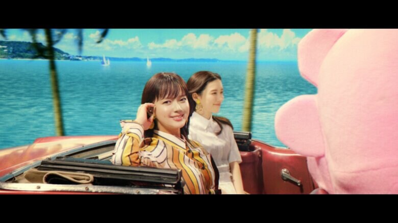 海辺を走るオープンカーにチェンジ！