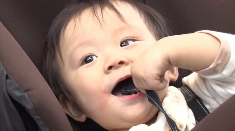 「離乳食にお芋とか混ぜて食べさせている」