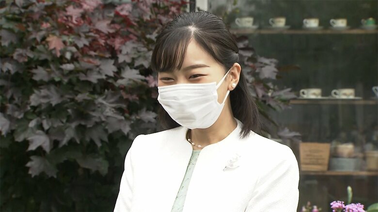 佳子さまは、式典の後、ストリートガーデンを視察された