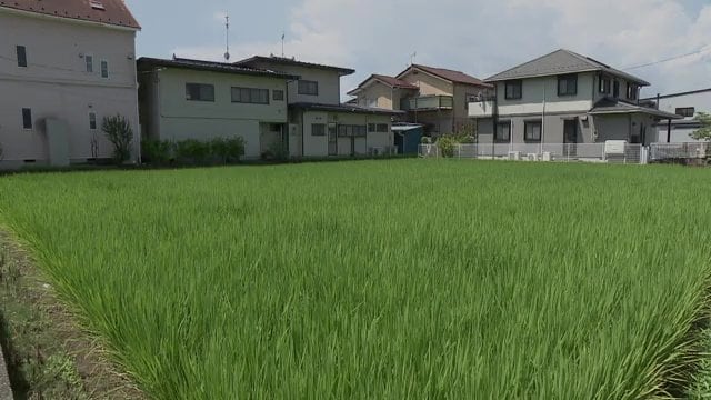 福島市渡利地区　模擬原爆が落とされた場所　