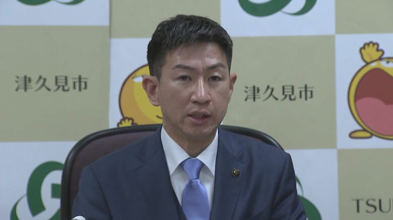 「中学校の跡地を活用する案」を提示した石川正史津久見市長