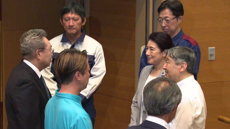 災害対応に尽力した人たちと懇談（熊本・八代市）
