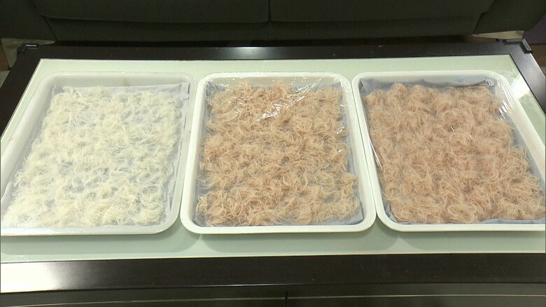 洗って干すを繰り返し白くする