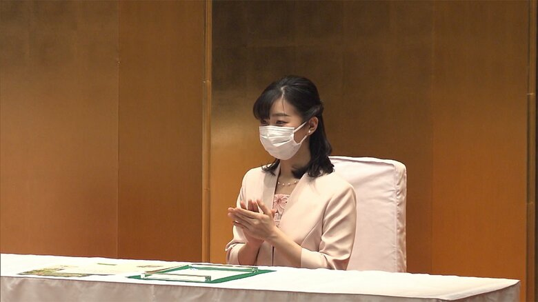 「みどりの感謝祭」式典に出席する秋篠宮ご夫妻の次女・佳子さま（5月7日）