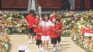 アジア大会聖火リレーが名古屋でスタート フィギュア鍵山選手「一歩一歩大事にしながら」愛知県内40の自治体を約1000人が走る