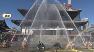 「文化財防火デー」を前に増上寺で消防演習　僧侶や消防隊員らが消火活動…文化財の運び出し作業も　東京・港区