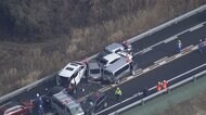 車12台絡む事故で19人ケガ 霧で見通し悪く…千葉・圏央道