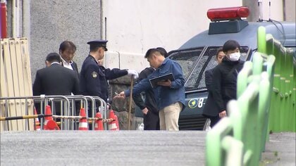 朝鮮総連中央本部におの投げたか　右翼団体の男を現行犯逮捕