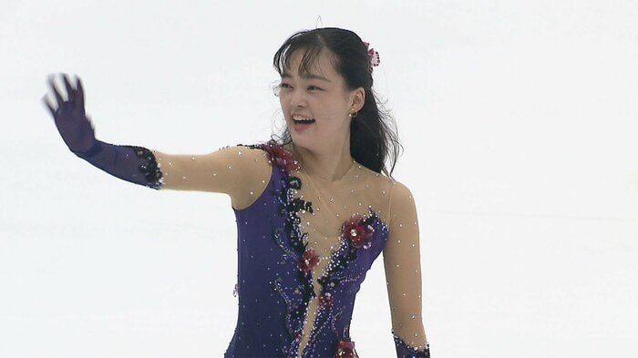 復調をアピールした横井きな結のフリー(中部選手権)