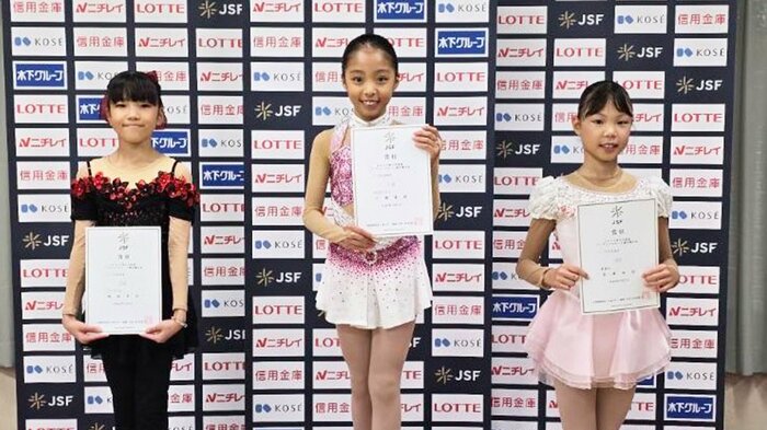 東北・北海道選手権ノービスB女子表彰台