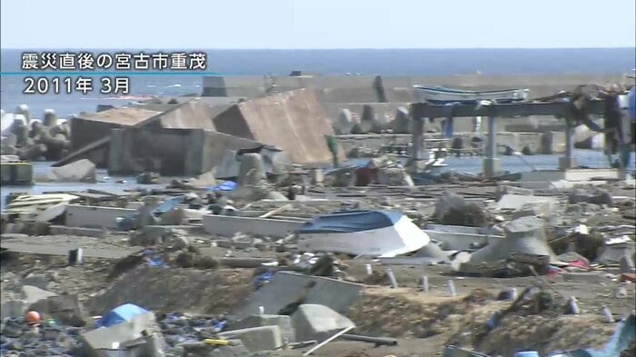 震災直後の宮古市重茂（2011年3月）