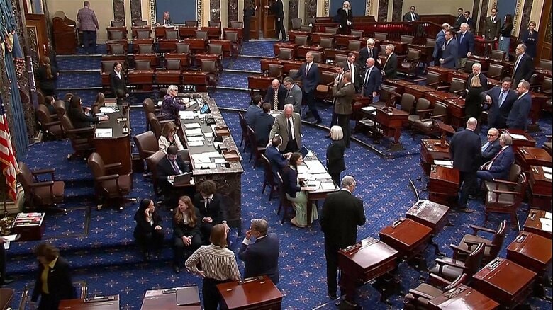 閉鎖は週明けも継続か…アメリカ連邦議会上院が政府機関再開に向けた「つなぎ予算案」動議を否決　NASAでは職員1万5000人が自宅待機に｜FNNプライムオンライン