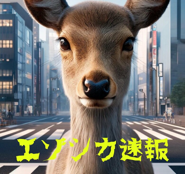 住宅街をうろつくシカが車と衝突…事故後すぐに走り去る…体長約1.3メートルの角が生えたオスジカ…付近には小中学校も…警察が注意呼び掛け＜北海道札幌市＞｜FNNプライムオンライン