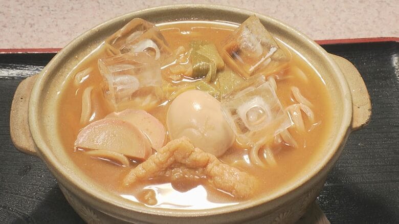 冷やすのか煮込むのか…夏の名古屋に現れた『冷やし味噌煮込みうどん』汗をかきたくない客のため大将が絞った知恵｜FNNプライムオンライン