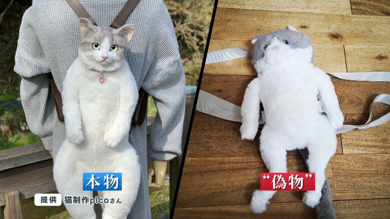 【追跡】ニセ猫型リュックだまされたU字工事「全然違うベな」 中国業者は直撃に「模倣は当然」｜FNNプライムオンライン