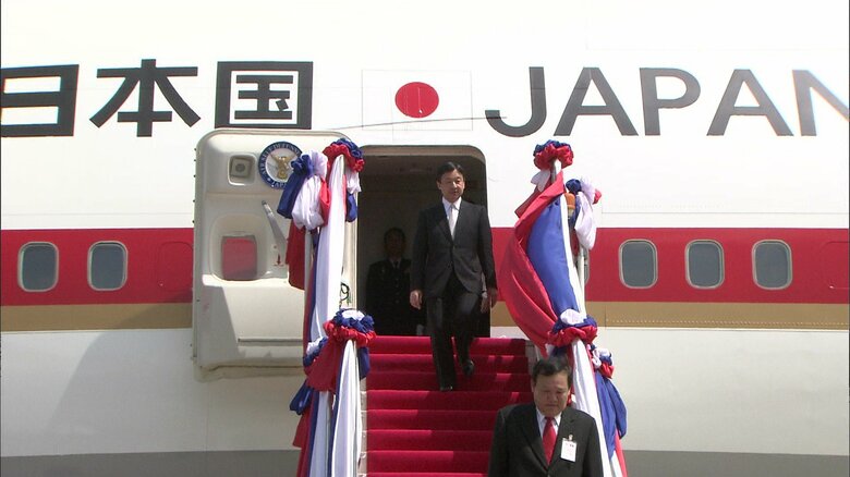 平成24(2012)年6月29日　ラオスの首都ビエンチャンに到着された皇太子さま