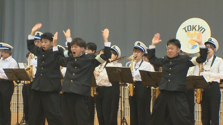 五泉市民へ合宿の成果発表