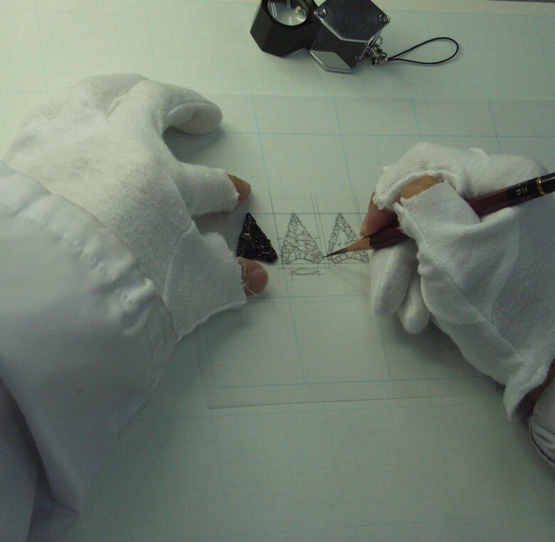 出土品の整理や記録は大切な仕事