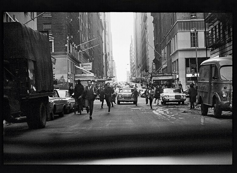West 58th Street, crossing 6th Avenue. New York, February 1964 ©1964 Paul McCartney under exclusive license to MPL Archive LLP
