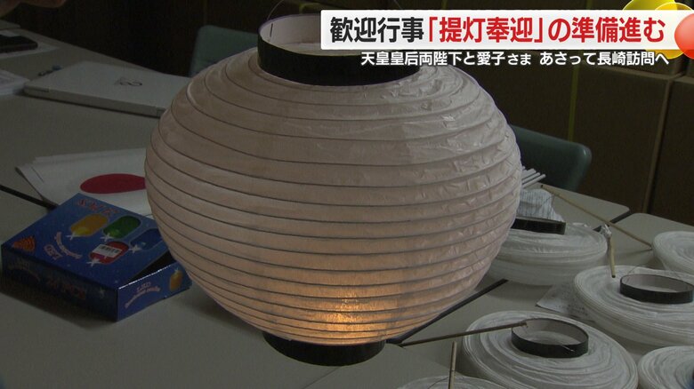 白い提灯を使用