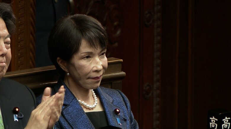 指名された直後の高市早苗首相