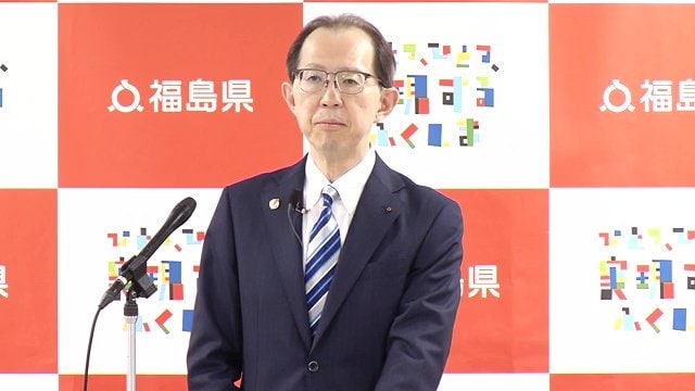 10月6日　会見を行う福島県の内堀雅雄知事