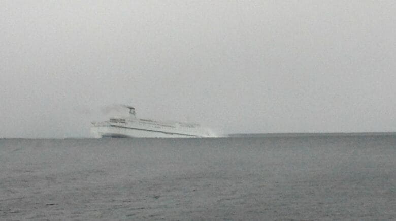 当時の「きたかみ」の様子（提供：幸洋汽船）