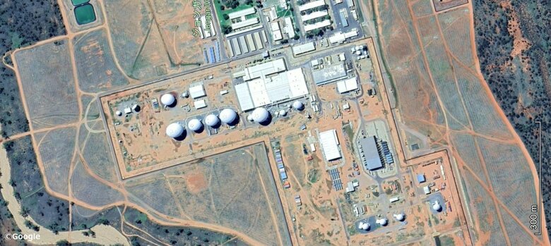 「パインギャップ米豪共同防衛施設」（オーストラリア）