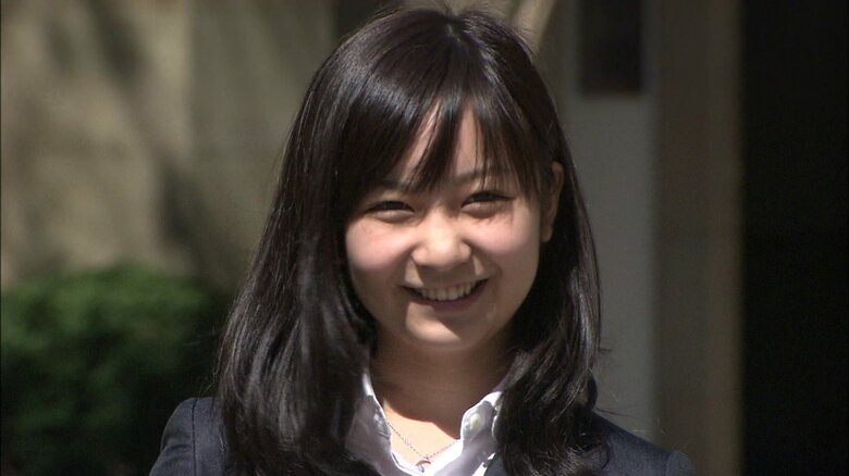 2013年4月　学習院大学に入学された佳子さま