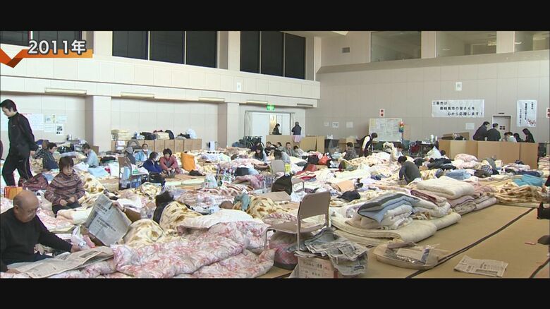 三条市の避難所（2011年）