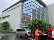 【速報】津山市の津山中央病院で軽乗用車が建物に衝突　７０代の女性が意識不明の重体【岡山】
