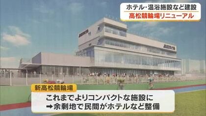 ホテルや温浴施設も併設へ…高松競輪場の建て替え工事始まる　自転車中心のまちづくりの拠点にも【香川】