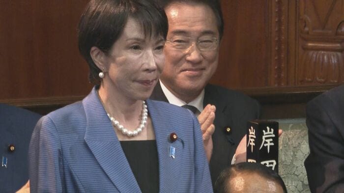 首相に選出された高市氏