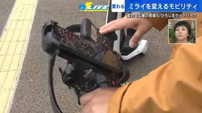 観光ガイドが音声で流れる