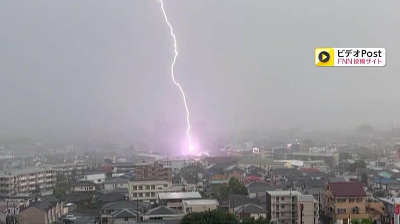 「急に暗くなり風が吹いて…」日本列島を連日襲うゲリラ雷雨　屋内でも落雷は要注意…気象予報士が回避する方法を解説｜FNNプライムオンライン