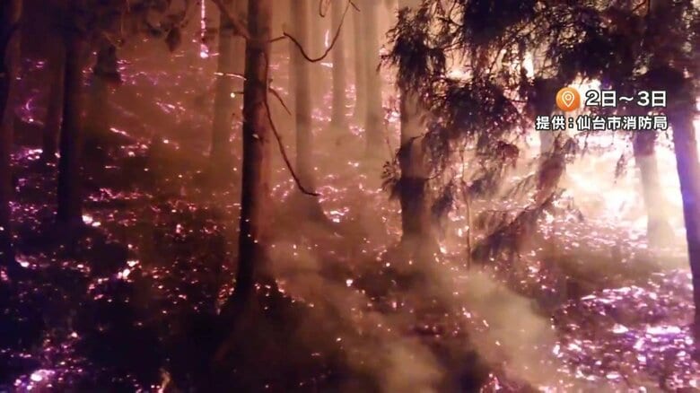 【山火事】「1日でも1時間でも1分でも早く帰りたい」市が一部地域の避難指示解除の検討を開始　鎮圧には至らず約2900ヘクタール焼失　岩手・大船渡市｜FNNプライムオンライン