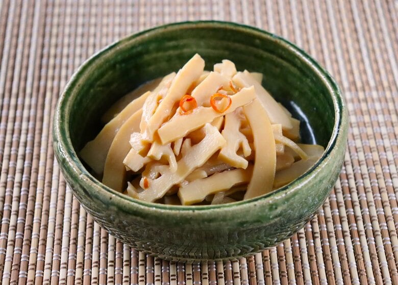 シャキシャキの食感と奥深いうま味に箸が止まらなくなる「自家製メンマ」