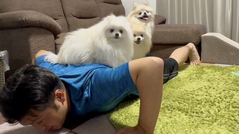 腕立て伏せに負荷をプラス？