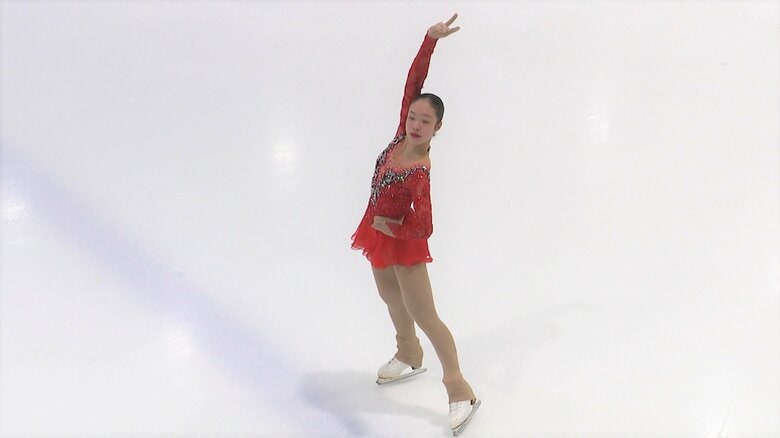ジュニア女子で優勝した菅野夏帆